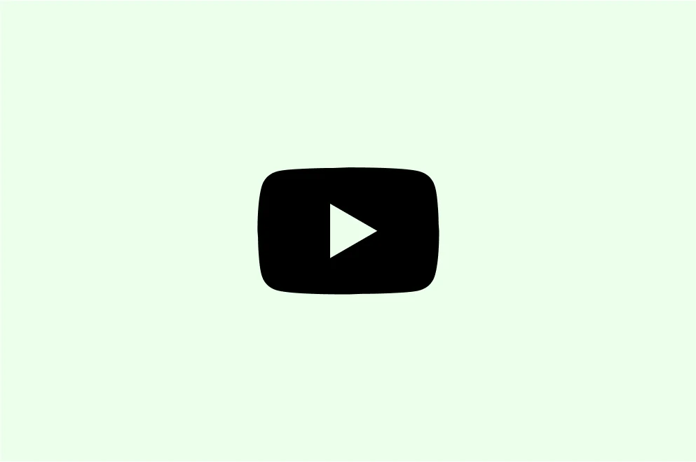 Logo de YouTube avec un bouton de lecture.